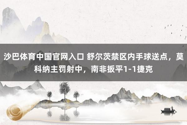 沙巴体育中国官网入口 舒尔茨禁区内手球送点，莫科纳主罚射中，南非扳平1-1捷克